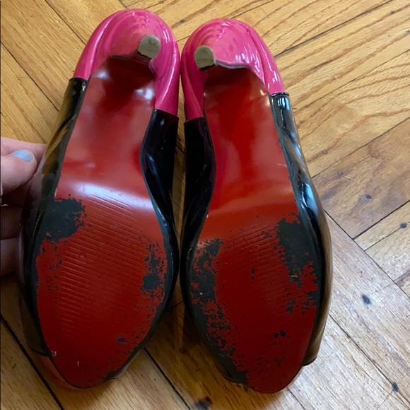 Black and Pink open toe Size 41 - Picture 7 of 7